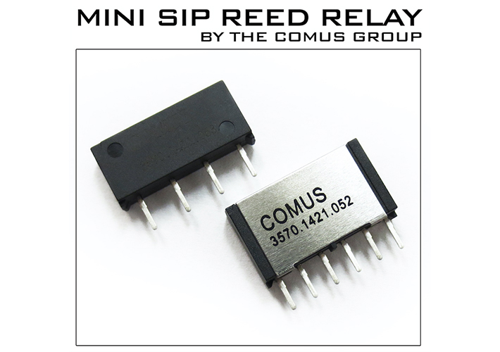 Foto Relés Reed Mini SIP para matrices de test e instrumentación.